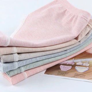 9125 - Quần Cotton Sọc Ngang Viền Ren