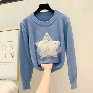 Áo len hình con sao