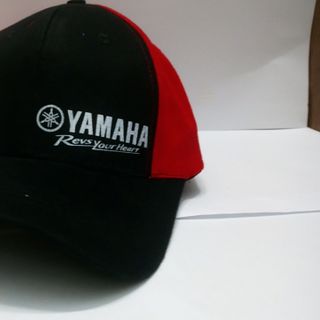 nón kết yamaha đỏ phối đen