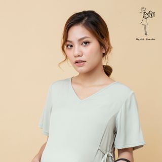ĐẦM SUÔNG THẮT NƠ DÂY EO 2998