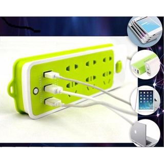 Ổ điện đa năng 6 phích cắm 3 cổng USB