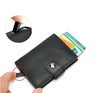 Ví Đựng Thẻ Card Với Nút Bấm Tự Động