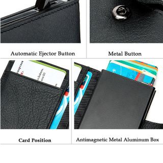 Ví Đựng Thẻ Card Với Nút Bấm Tự Động