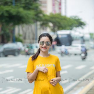 ĐẦM BẦU THUN RÚT EO MY BABY 3012