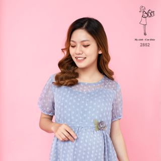 ĐẦM XÒE BABY DOLL VOAN BI VINTAGE 2852