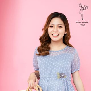 ĐẦM XÒE BABY DOLL VOAN BI VINTAGE 2852