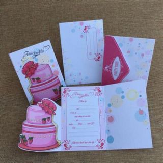Thiệp mời 3D 3 lá