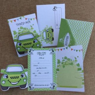 Thiệp mời 3D 3 lá