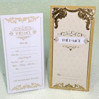 Thiệp Mời Bế Nổi 3D Dài