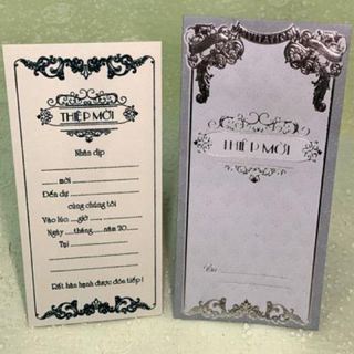 Thiệp Mời Bế Nổi 3D Dài