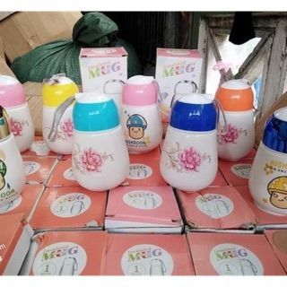 BÌNH Ủ CHÁO SỮA 300ML BẰNG SỨ SIÊU XINH CHO BÉ