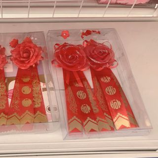 Bông chủ hôn hai họ nhà trai và nhà gái 1 cặp 19000₫