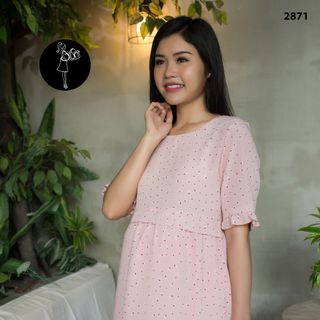 ĐẦM BẦU VOAN HOA BÉ BÚ 2871