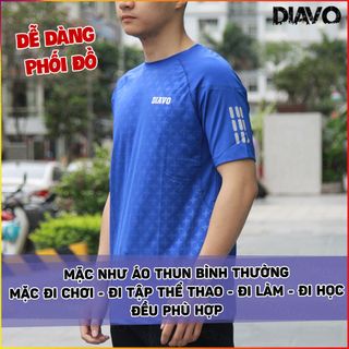 Áo thể thao DIAVO cổ tròn nhiều họa tiết nhiều màu chất đẹp trẻ trung khoẻ khoắn thời trang phù hợp với mọi lứa tuổi