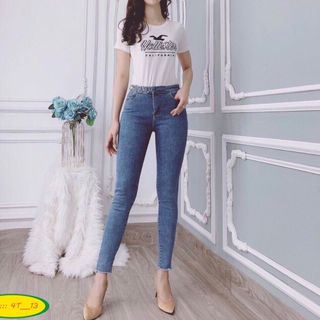 Jean nữ khoen eo