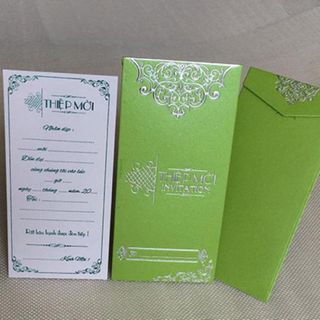 Thiệp mời bế nổi 3D dài