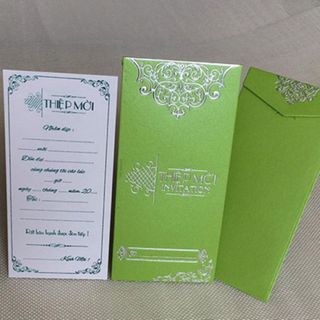 Thiệp mời bế nổi 3D dài