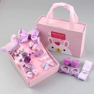 Sét Nơ Buộc Tóc Cho Bé Gái Kèm Hộp