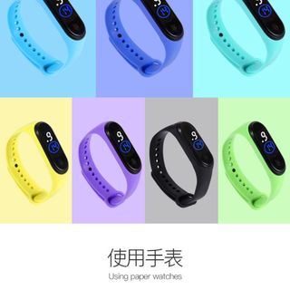 Đồng hồ thể thao unisex đèn led dây silicon chống nước tốt mẫu mới hot