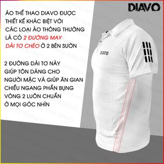 Áo thể thao DIAVO cổ bẻ nhiều họa tiết nhiều màu chất đẹp trẻ trung khỏe khoắn thời trang phù hợp với mọi lứa tuổi