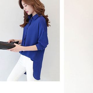 ÁO SƠ MI FORM DÀI CÁCH ĐIỆU A522
