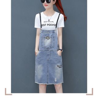 ĐẦM YẾM JEAN IN CHỮ KIỂU MỚI D780