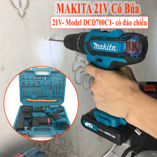 MÁY KHOAN MAKITA 21V CÓ BÚA CÓ PHỤ KIỆN 24 CHI TIẾT