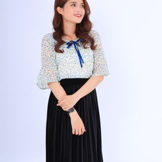 ÁO KIỂU HỌA TIẾT HOA NHÍ A541