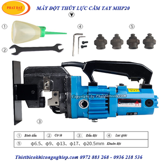 Máy đột lỗ thủy lực chạy điện cầm tay MHP20 giá sỉ