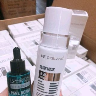 Detox blanc mặt nạ thải độc peel mụn