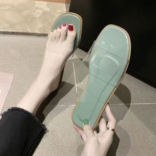 Dép quai trong mika nhiều màu