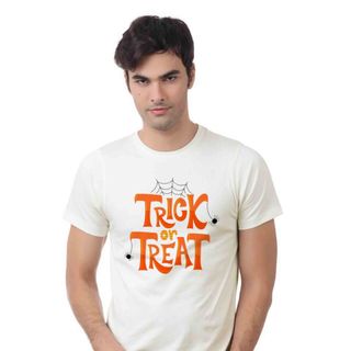 Áo Thun Trick Of Treat Cổ Tròn In Chuyển Nhiệt