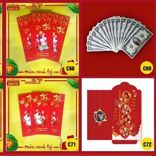 300 Bao Lì Xì tết 2020 giấy C150 cao cấp