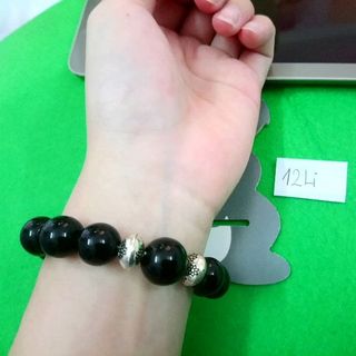 chuỗi đeo tay phong thủy hạt đá 12li