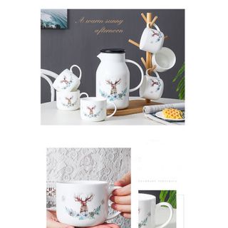 Bộ bình trà giữ nhiệt 6 cốc siêu đẹp