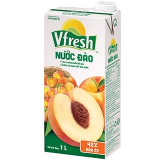 Đào ép Vfresh hộp 1 lít