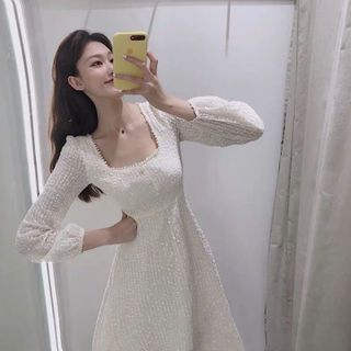 VÁY TIỂU THƯ NỮ MÀU TRẮNG giá sỉ​ giá bán buôn