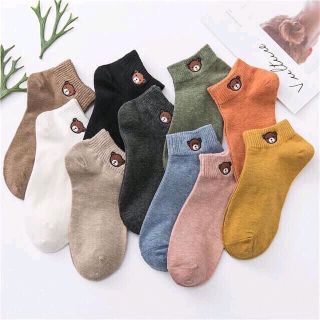 Combo 10 tất gấu thun co giãn kèm túi