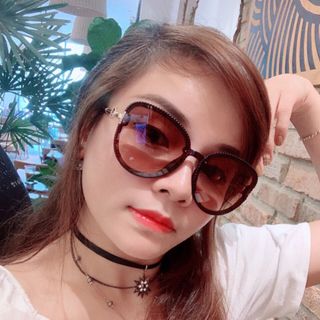 Mắt kính sỉ nữ form bầu màu trà nâu