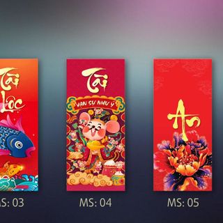 sỉ bao lì xì tết mẫu độc quyền free bao kiếng