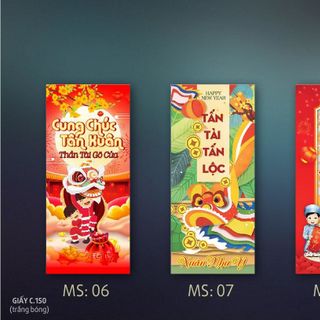 sỉ bao lì xì tết mẫu độc quyền free bao kiếng