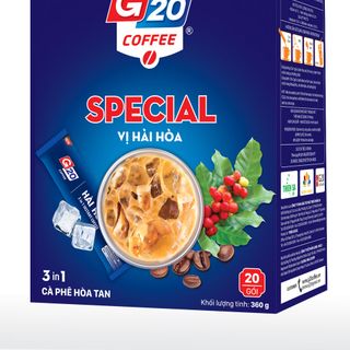 CÀ PHÊ HÒA TAN 3 TRONG 1 G20 COFFEE - SPECAIL - CÀ PHÊ VỊ HÀI HÒA