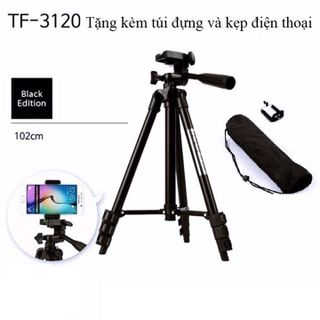 Gậy 3 chân Tripod TF 3120 mẫu mới tặng kèm đầu kẹp điện thoại và remote