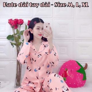 Bộ pijama tay dài chất Kate lụa cao cấp giá sỉ​ giá bán buôn