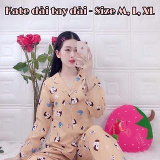 Bộ pijama tay dài chất Kate lụa cao cấp giá sỉ​ giá bán buôn