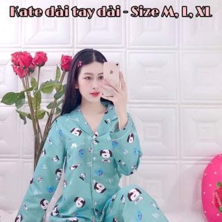 Bộ pijama tay dài chất Kate lụa cao cấp giá sỉ​ giá bán buôn
