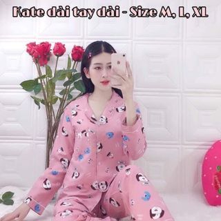 Bộ pijama tay dài chất Kate lụa cao cấp giá sỉ​ giá bán buôn giá sỉ