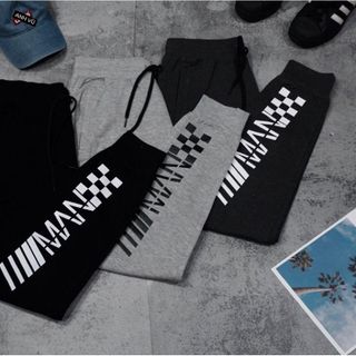 Jogger thun nỉ hoạ tiết