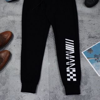 Jogger thun nỉ hoạ tiết