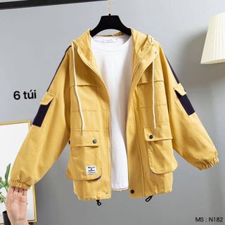 Áo khoác kaki 6 túi 2 lớp cao cấp